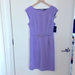 TAHARI Sleeveless Dress lilac size 8